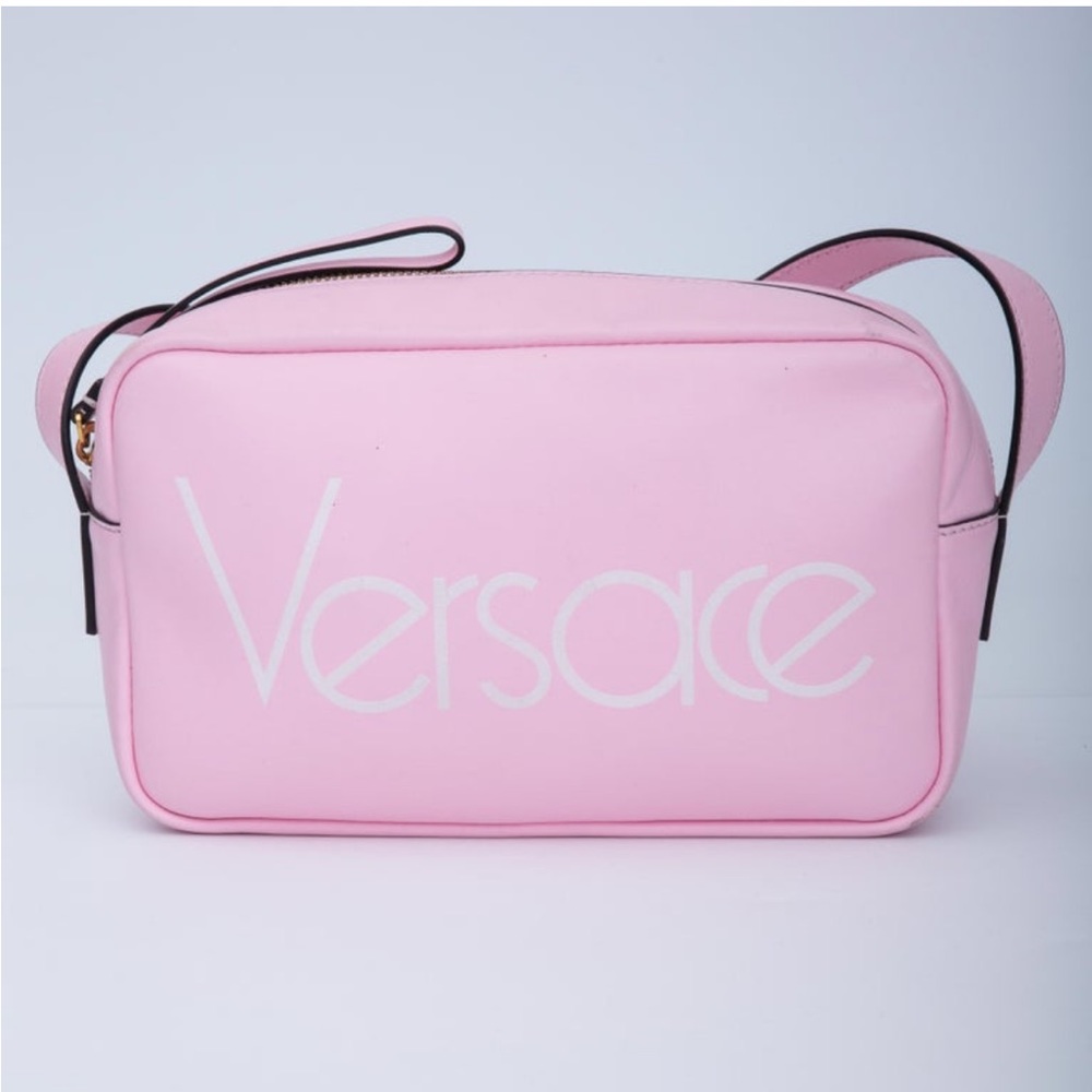 Baby Pink Versace Crossbody Camera Bag